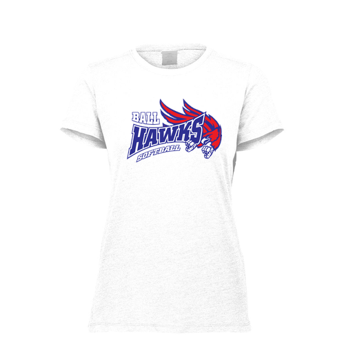 [FTSCUBWH-FAXS-LOGO1] Decker Women's Tri-Blend T-Shirt - Short Sleeve (Female Adult XS, White, Logo 1)