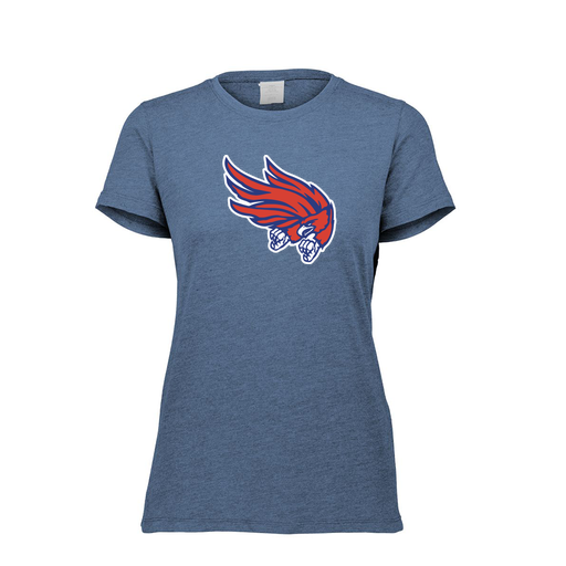 [FTSCUBNV-FAXS-LOGO2] Decker Women's Tri-Blend T-Shirt - Short Sleeve (Female Adult XS, Navy, Logo 2)