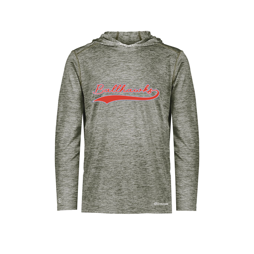 [FOLHCGGY-AS-LOGO3] Decker Men's Charge Hoodie (Adult S, Gray, Logo 3)