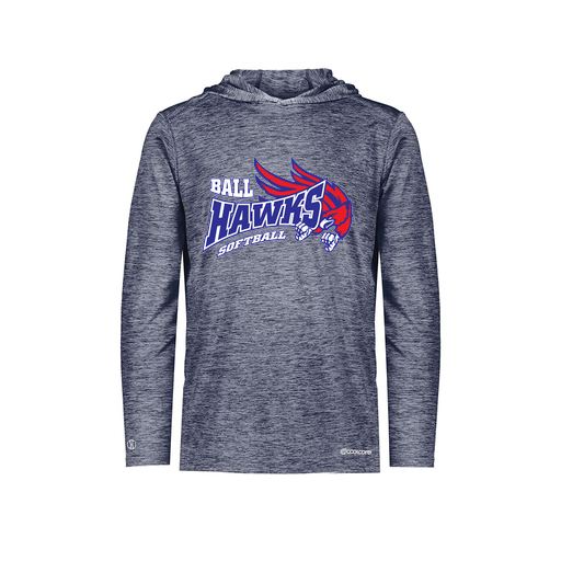 [FOLHCGNV-YS-LOGO1] Decker Youth Charge Hoodie (Youth S, Navy, Logo 1)