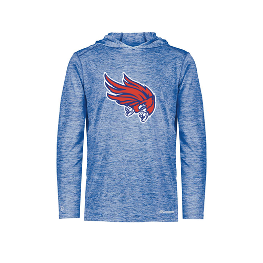 [FOLHCGRY-YS-LOGO2] Decker Youth Charge Hoodie (Youth S, Royal, Logo 2)