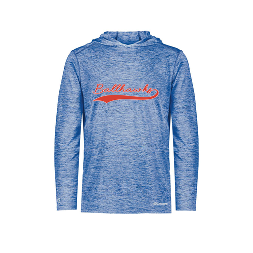 [FOLHCGRY-YS-LOGO3] Decker Youth Charge Hoodie (Youth S, Royal, Logo 3)