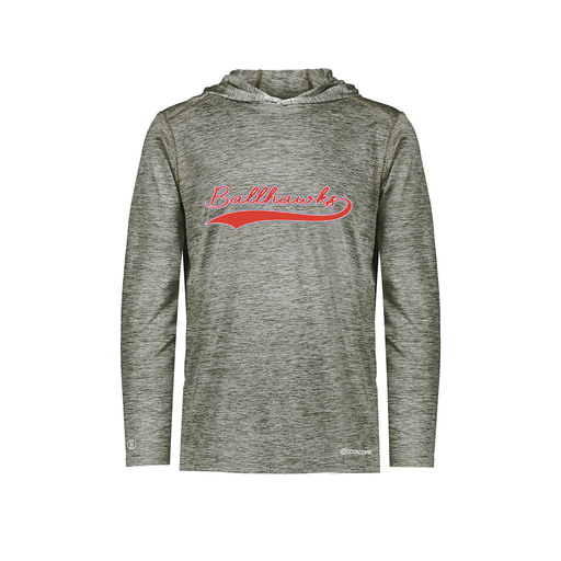 [FOLHCGGY-YS-LOGO3] Decker Youth Charge Hoodie (Youth S, Gray, Logo 3)