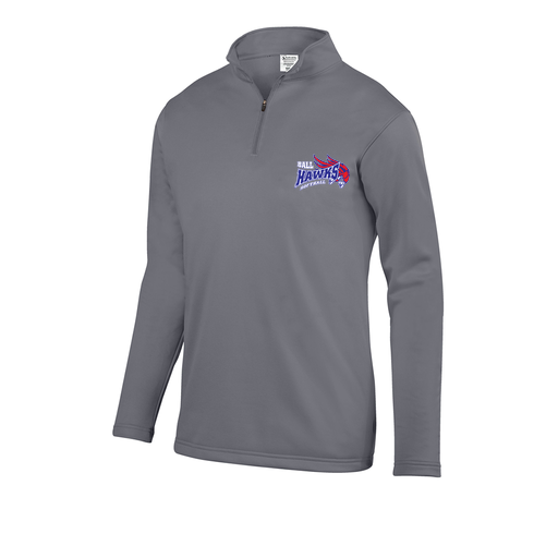 [FOLQFFGY-AS-LOGO1] Decker Men's FlexFleece 1/4 Zip (Adult S, Gray, Logo 1)